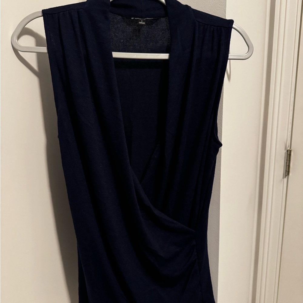 41 Hawthorn Deep Blue Sleeveless Blouse